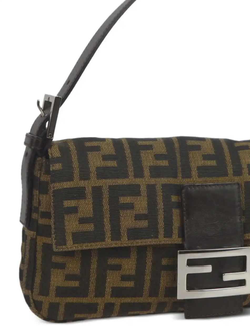 Cheap Zucca-jacquard Baguette 1990-2000s bag shoulder Fendi 0303