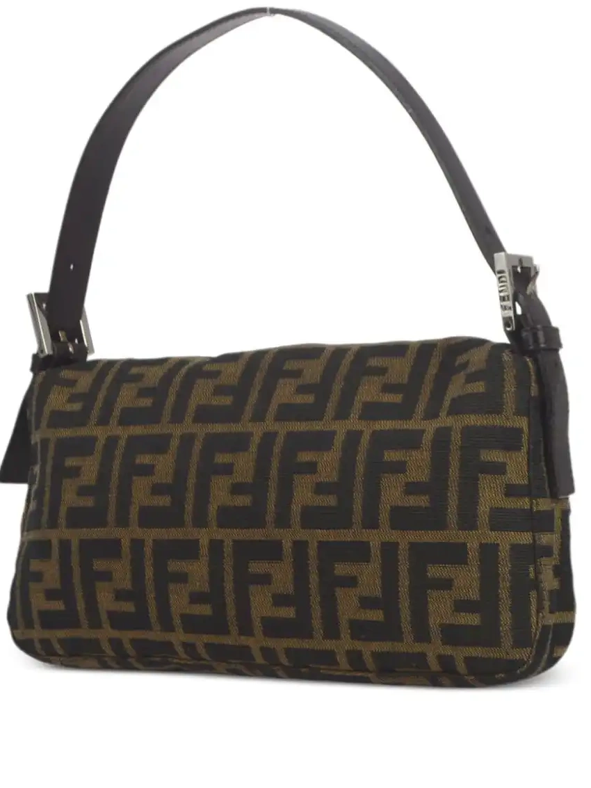 Cheap Zucca-jacquard Baguette 1990-2000s bag shoulder Fendi 0303