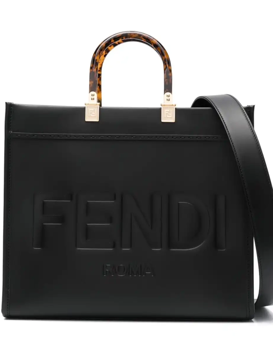 Affordable logo-debossed tote FENDI Sunshine 0311