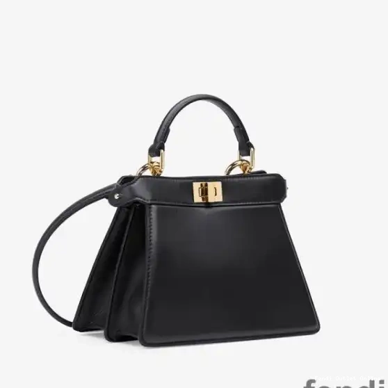 Cheap Bag Petite In Black Nappa ISeeu Peekaboo Leather Fendi 0309