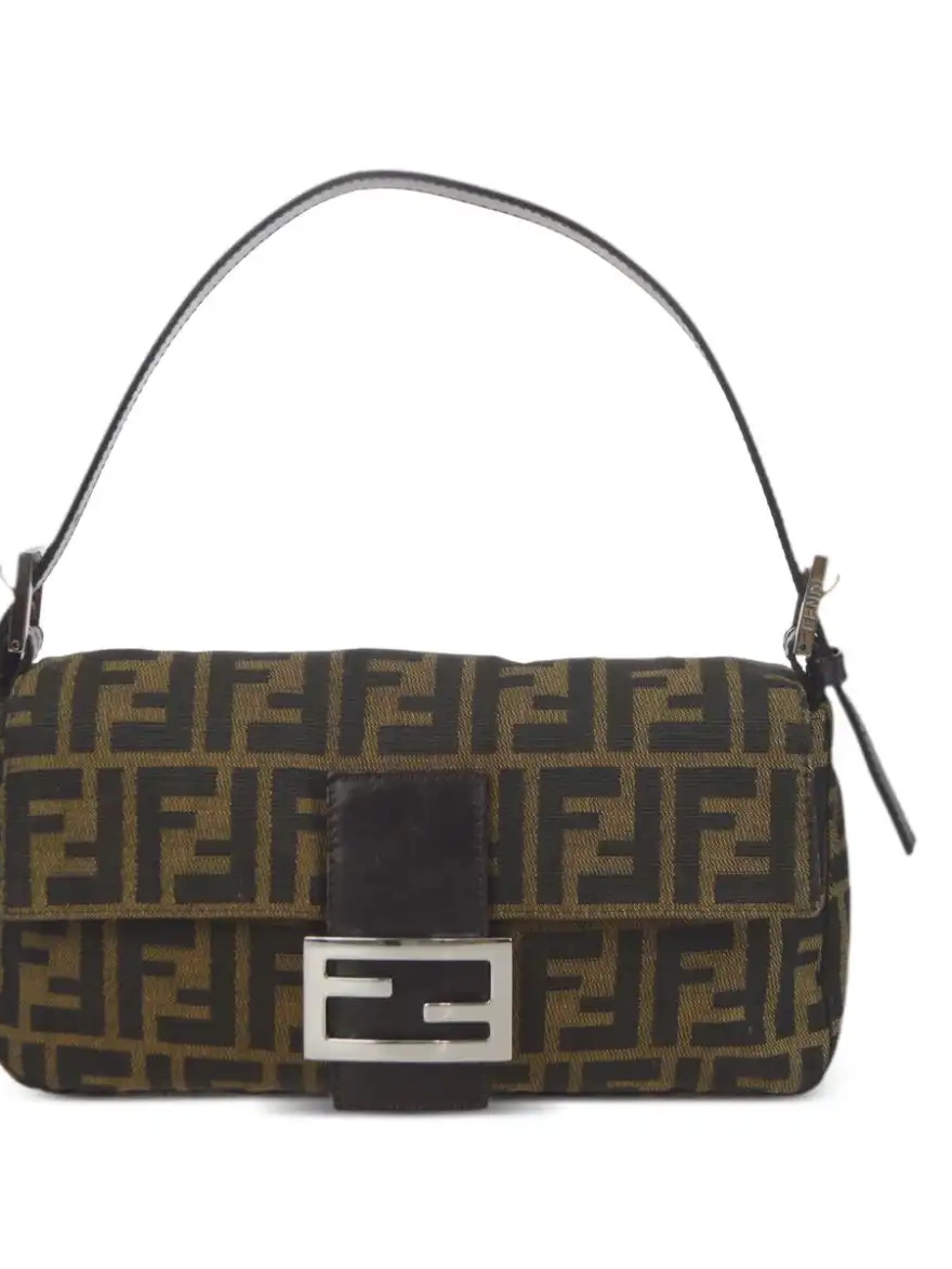 Cheap Zucca-jacquard Baguette 1990-2000s bag shoulder Fendi 0303